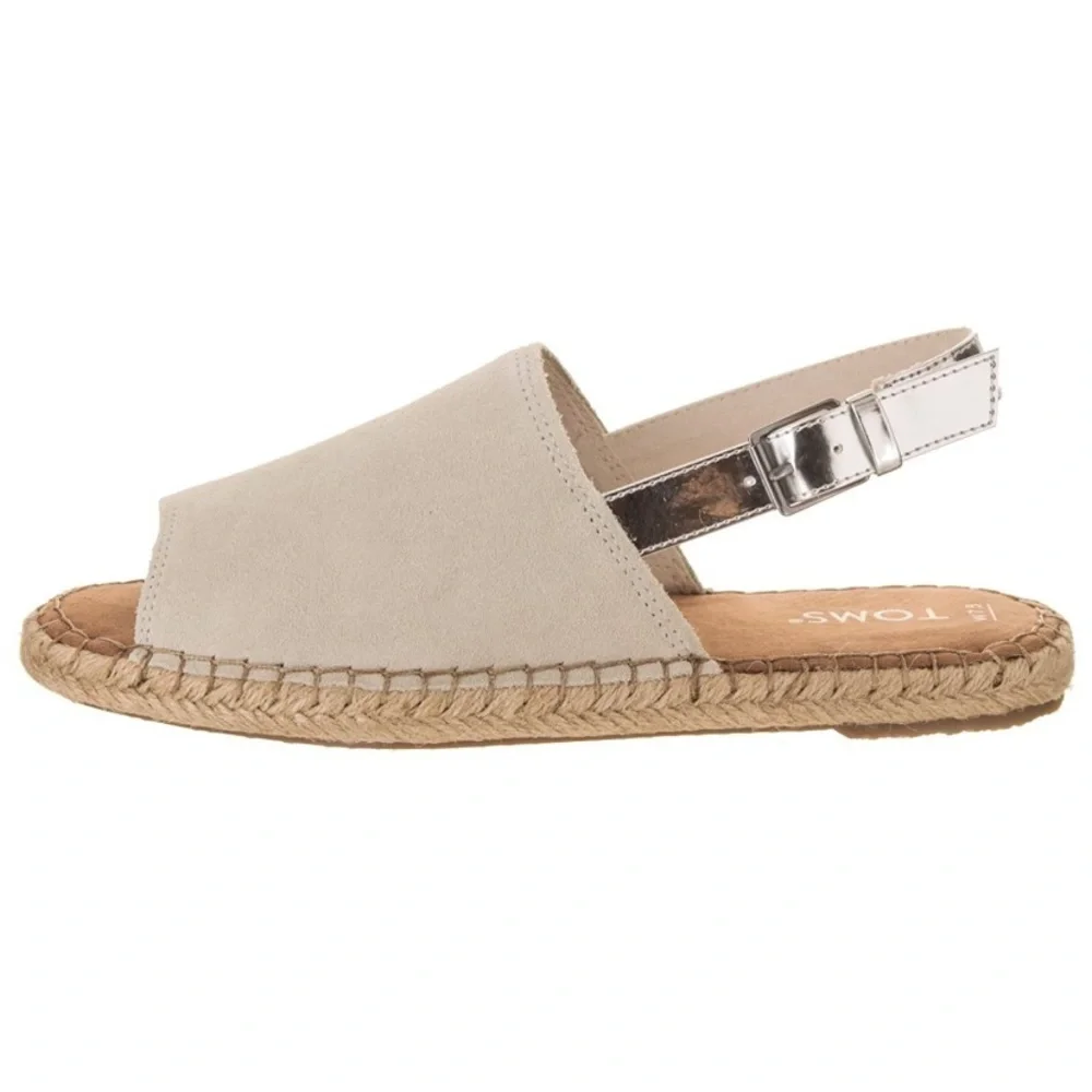 Toms Clara Woman’s Suede Slingback Espadrilles 7